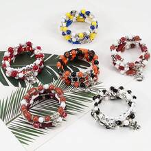 Set de pulseras deportivas de en 2025 para el extranjero - Voleibol, Fútbol, Béisbol, Baloncesto, Diseño con letras en inglés - voleibol - Ver 2