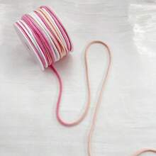 Cuerda de macramé de 3 mm x 10 m, cuerda retorcida de color variado, cuerda de algodón, hilo de macramé para colgar en la pared, colgar plantas, manualidades, proyectos de decoración DIY - Multicolor - Ver 17