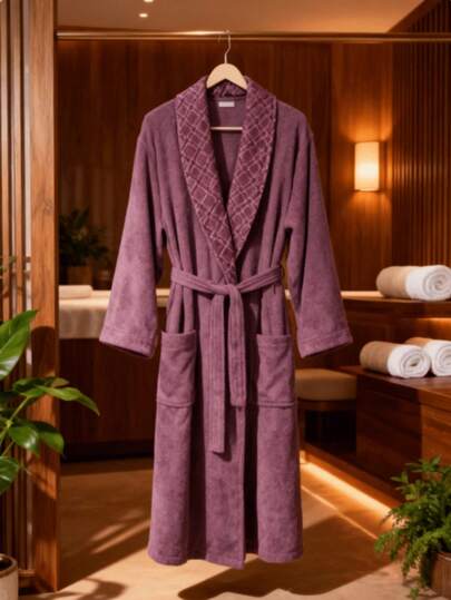 1pc Anatolia Soft Unisex Bathrobe | Turkish Cotton 100% | Extremely Comfortable – Made In Turkey