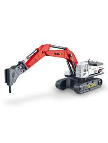 1pc Multi Functional Construction Vehicle Set Crawler Excavator Inertia Powered Drilling Machine Hands On Skills Development Interactive Group Play Christmas Stocking Fillers Holiday Gift For Kids Family Activities Must Haves - Multicolor - View 16