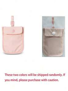 Cartera de sujetador con bloqueo RFID - Suave y transpirable, ajustable, con botón a presión para evitar que se caigan los artículos, lavable y reutilizable, bolsa de viaje y bolsillo oculto para pasaporte, opciones de multicolor - Multicolor - Ver 8