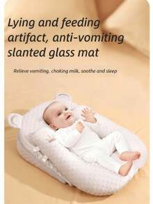 3pcs/Set Newborn 0-3 Years Old Anti-Spit Milk Inclined Pillow, Breathable Infant Baby Anti-Choke Milk Overflow Mat