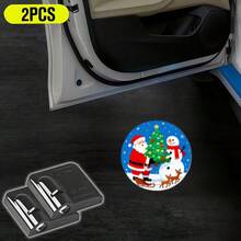 Multi-Pack Car Battery Powered LED Welcome Lights - Universal Car Door Decorative Atmosphere Lights - Suitable As Halloween, Valentine's Day, Thanksgiving, Christmas Gifts - Easy To Install, Personalized And Practical. - Bright Black - View 58