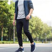 Men's Lightweight Athletic Shoes: Breathable Air Cushion Running Sneakers With Non-Slip Sole & Lace-Up Closure | Durable Abrasion-Resistant Gym Shoes For Jogging, Workouts & Fitness Training | Comfortable Walking Shoes For Active Men.Tenis Para Hombre,Zapatillas De Hombre,Blue Shoes.Navy Blue Shoes. - Màu xanh lam - Xem 9