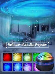 1pc Wave Projection Lamp - USB Powered, Ripple Wave Effect, Feels Like Being In The Waves. It Is A Toy, A Gift, And A Perfect Birthday Gift. Suitable For Game Room, Bedroom, Living Room, Etc.