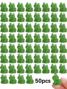 1/5/10/20/50/100 pièces Mini grenouilles décoration de jardin, petites grenouilles en plastique, figurines miniatures de grenouilles en résine pour jardin de fées miniature, décoration de paysage de mousse - Multicolore - Voir 11