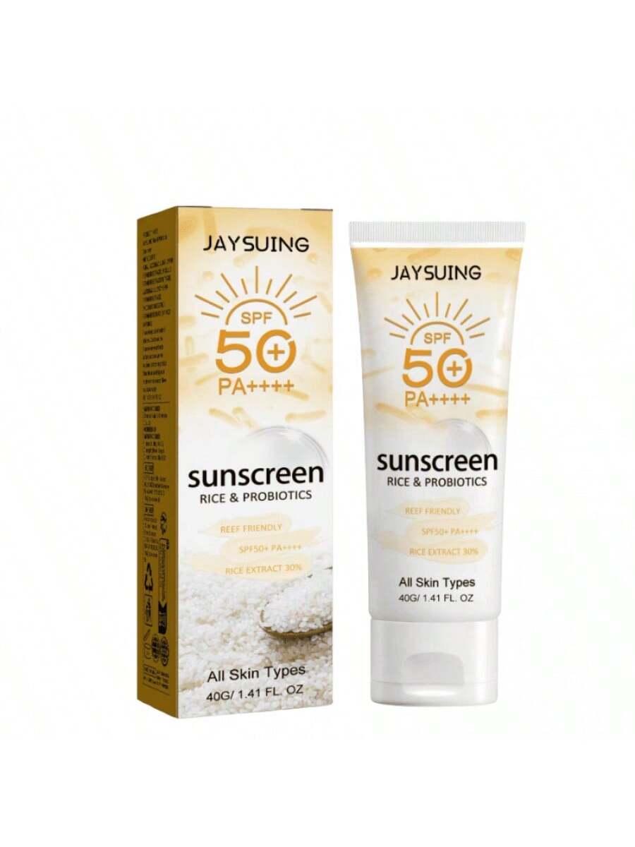 Protector solar orgánico de arroz probiótico