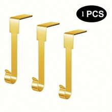 1pc Christmas Stocking Hanger, Metal Fireplace Hook, Holiday Hanging Decor, Winter Seasonal Decoration, Christmas Party Supplies, Suitable For Living Room, Bedroom, Office, Home Decor