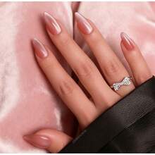24pcs Medium Nude Cat Eye Nail Stickers Set, Includes 1 Adhesive Sticker Sheet And 1 Mini Nail File, Press On Nails Nail False Nails Set Supplies Suitable For Women Girls Daily Dating Office Home Party Nail Supplies Nails New Year Nails, Gothic Style Nails, Punk Nails, Ghoul Zombie Bandage Style, Metal Spider, Skull, Bat Pattern, Hand-Carved Pumpkin Lantern, Spider Web, Ghost Face, False Nails, Gradient Styles Of Different Lengths, Pink Gradient, Jelly Nails, Glossy Coffin-Shaped False Nails, Blue Gradient 3D Press-On Nails (With Butterfly Pearl 3D Decoration), Solid Color Cat Eye Press-On Nails, Glitter False Nails For Short Nails, Oval Nails, Detachable False Nails, Nail Art Supplies Nail Art, Suitable For Parties, Dances, Daily Wear, Student Gatherings, Reusable Press-On False Nails - màu hồng nude - Xem 2