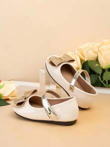 1 Pair Fashion New Baby Flat Shoes, Spring/Summer Children Flat Shoes, Girls Bow Tie Shoes, Toddler Shoes