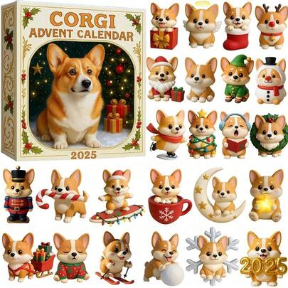 Jeden Tag Einen Neuen 2D-Acryl-Flachanhänger Aufhängen: 24-Tage-Adventskalender