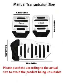 Car Brake & Accelerator Pedal Covers, Non-Slip Automotive Pedal Pads, Manual/Automatic Transmission Brake & Accelerator Pedal, Car Accessories
