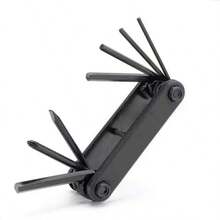 1pc 7-In-1 Bicycle Repair Tool Kit, Multifunctional Folding Tool For Bike Maintenance, Hex Wrench