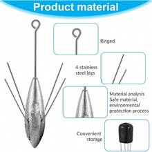 Sputnik Sinker Pesca Pesca Pesca Equipo de Pesca Larga Cola Surf Casting Pesca - 3 oz - 4 piezas - Ver 4