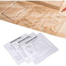 Plantilla de Enrutador para Carpintería, 3 uds., Plantilla de Incrustación, Enrutador, Plantillas Decorativas para Piezas de Carpintería, Accesorios - 1 - Ver 7
