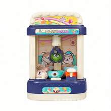 Fun Electric Musical Lighting Claw Game Mini Catch Toys Clip Wrist Machine - Blue - View 1