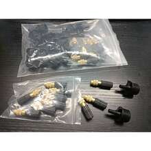 Kit 20 Nebulizador Aspersor Névoa Irrigação Cobre Rosca 1/2 - Preto e dourado - Visão 6