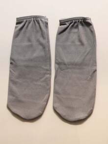 زوج جوارب نوم يناسب الجنسين من الدرالون الحراري المخملي ذات لون أحادي بتصميم بسيط، مناسبة للكاحل، فضفاضة، مريحة، ماصة للرطوبة، دافئة، للنساء، للاستخدام اليومي في المكتب والخروجات في فصلي الربيع والخريف والشتاء - النمط 1 - مشاهدة 10