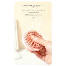 Cute Little Red Riding Hood Silicone Hair Washing Brush - Dual Wet & Dry Use, Gentle Cleansing + Scalp Massage | Home Beauty Tool - Multicolor - View 8