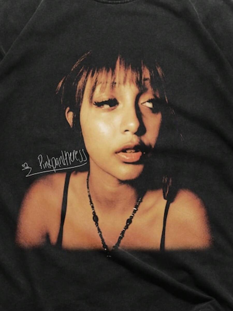 Vintage PinkPantheress Shirt, PinkPantheress Vintage T-Shirt, PinkPantheress Homage Fan Tees, PinkPa - 黑色 - 查看 1