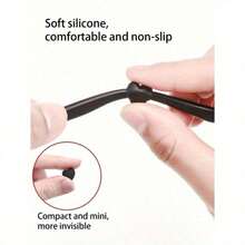 8pairs Heart Shaped Eyeglasses Non-Slip Sleeves, Soft Silicone Anti-Slip Glasses Leg Covers With Ear Hooks, Eye Leg Fixation Accessories Anti-Dropping Gadgets, Suitable For 3-8mm Eyeglass Leg Width, For Men, Women, Friends, Couples And Family, Glasses - 8對 - 查看 3
