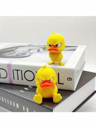 1pc 3D Printing Angry Duck Statues - Funny Duck Sculpture For Shelf, Desk Decoration - Duck Desk Accessories - Perfect Cute Gift For Duck Lovers & Animal Decor Fans