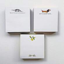 Lemon And Olive Branch Sticky Note Cube - 3 3/8" X 3 3/8" X 1" - Yellow - View 4