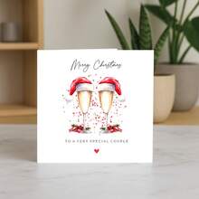 Merry Christmas To A Special Couple Card, Christmas Card For A Special Couple, Christmas Card Couples, Couple Cards - Multicolor - View 5