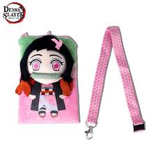 Aniplex 1pc  Tanjirou Deluxe Plush Lanyard ID Card Holder, Cute Soft Elegant Home Storage, Birthday/Housewarming Gift - أخضر - مشاهدة 6