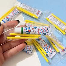 1/5/10 pièces Bulles en plastique classiques 4 couleurs, ballons à bulles élastiques pour la rentrée scolaire, à souffler avec des pailles, ballons créatifs pour les fêtes, farces, fête de la rentrée, remplissage de piñata (couleur aléatoire) - Multicolore - Voir 10