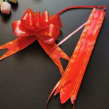 40/100/200 piezas - Cintas con lazos de colores aleatorios con bordes dorados, decoraciones de fiesta, suministros para envolver regalos