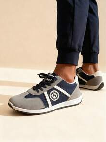 zapatos hombre tenis para hombre Zapatillas de running con estilo zapatos casuales cómodos para papá, zapatillas deportivas casuales de suela blanda para hombre, zapatillas para correr transpirables, livianas y cómodas, adecuadas para el ocio diario, viajes, escuela, deportes y carreras casuales. - Azul - Ver 3