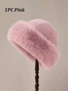 Women's Thickened Warm Hat For Autumn/Winter - Fashionable Appearance, Thick Mongolian Hat, Comfortable And Warm For Outdoor Activities In Cold Weather, Elegant Ladies' Imitation Winter Hat - Comfortable And Warm Thickened Mongolian Hat With Ear Protection Design, Simple And Fashionable, Elastic Fit, Ideal For Outdoor Activities In Cold Weather And A Great Holiday Gift. - Multicolor - View 11