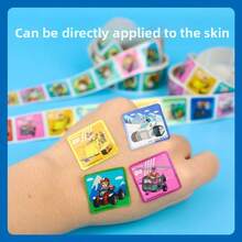Paw Patrol Fun Roll-And-Paste Shiny Cartoon Laser Kids Stickers - For Kindergartens - Reward Stickers - WAAW Team Stickers - Children's Reward Stickers - Roll-And-Paste Cards - Boys And Girls Cards - Cartoon Sticker Cards - Fun ToysFun Roll-And-Paste Shiny Cartoon Laser Kids Stickers - For Kindergartens - Reward Stickers