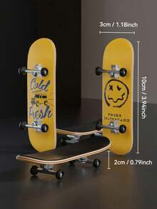 1件套木制指板滑板套装，五层枫木指板滑板带轴承，专为专业指板滑板体验而设计，助您完美提升跳跃技巧，是节日或生日的经典理想礼物之选。