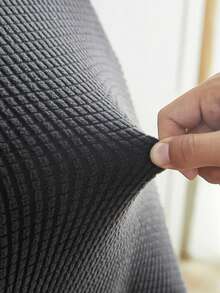 1pc Solid Color Corn Fleece Arched Chair Cover, Middle Eastern Modern Minimalist Stretch Full Wrap Arched Chair Slipcover, Suitable For Dining Room Chairs, All Season - View 9