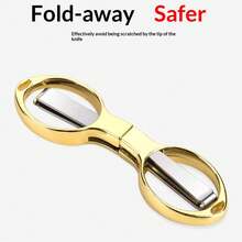 Tijeras plegables de acero inoxidable portátiles y mini, tijeras de bolsillo plegables para viajes, pequeñas, multiusos, accesorios para enfermeras, viajes, oficina, manualidades, costura, hogar - Multicolor - Ver 5