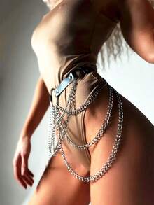 Thắt lưng tua rua phong cách Gothic Punk, dây thắt lưng bằng da PU có thể điều chỉnh với tua rua, thắt lưng corset kiểu Y2K dành cho nữ, phù hợp cho hẹn hò và nhập vai. - Nhiều màu - Xem 14