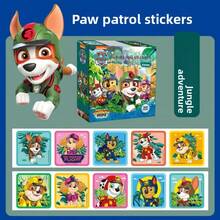 Paw Patrol Fun Roll-And-Paste Shiny Cartoon Laser Kids Stickers - For Kindergartens - Reward Stickers - WAAW Team Stickers - Children's Reward Stickers - Roll-And-Paste Cards - Boys And Girls Cards - Cartoon Sticker Cards - Fun ToysFun Roll-And-Paste Shiny Cartoon Laser Kids Stickers - For Kindergartens - Reward Stickers