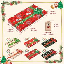 YQQ Naler 18 Cajitas de Regalo Navideñas Caja de Papel Navidad para Dulces Regalitos Recuerdos de Fiestas 3 Colores Brillantes5735 - 3 colores - Ver 2