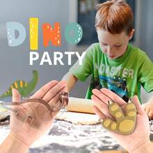 8pcs Stainless Steel Dinosaur Cookie Cutter Set Jurassic Baking Molds For Kids' Dinosaur-Themed Birthday Parties, Chocolate Making, Christmas Decorations, DIY Cakes & Festive Treats | Kitchen Gadgets And Accessories, Gift Box Package