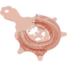 Colador De Cócteles, Colador De Barra Colador De Cócteles Desmontable De Acero Inoxidable Colador De Cócteles De Barra Herramienta De Filtrado Para Bar, Restaurante, Camareros (plata) - Oro rosa - Ver 9