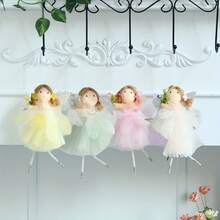 1pc-New Year Spring Lace Dress Flower Fairy Angel Pendant Decoration, DIY Decorative Pendant For Festival Parties, Suitable For Home, Bedroom, Living Room, Garden, Courtyard Tree Decoration, Wedding Decoration, New Year, Valentine's Day, Easter Decoration, Valentine's Day Gift, New Year Gift, Birthday Gift, Mother's Day Gift - Multicolor - View 9