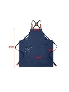 Celemek Kanvas Tebal dengan Teks/Logo Kustom, Tahan Air dan Minyak, Cocok untuk Dapur Rumah, Berkebun di Luar Ruangan, Katering, Pakaian Kerja Denim, Hadiah Luar Biasa untuk Ayah, Celemek Bar, Celemek Bengkel Kanvas dengan Kantong, Hadiah Kustom, Celemek Dapur, Celemek BBQ, Celemek Bartender - beraneka warna - View 9