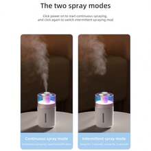 1pc Exquisite Mini Humidifier, Home USB Aroma Diffuser, Room Decor Light And Mood Lamp, Valentine's Day Gift, Suitable For Living Room, Bedroom, Office, Ballroom, And Other Places - Multicolor - View 9