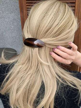 1 Pc Korean Version Of The New Style Of Acetic Acid Fashion Temperament Retro Shell Texture Large Top Clip Spring Clip Hair Accessories, Holiday Gifts Woman, Claw Clips, Hair Slide, Hair Barrettes