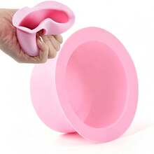 WEWAX 500毫升硅胶蜡熔化碗 - 微波炉便携式蜡加热器，通用配件，适用于硬蜡/蜡豆，全身脱毛（手臂/腿部/比基尼线），可重复使用