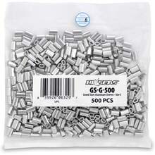 Hi-Seas-SEAS Grand Slam Aluminio Crimp Mangas - Plateado - Ver 1