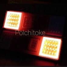 PLAFON CALAVERA LED  GEL  ESTAQUITAS REMOLQUE   IOL-LPL-132 - Rojo - Ver 3