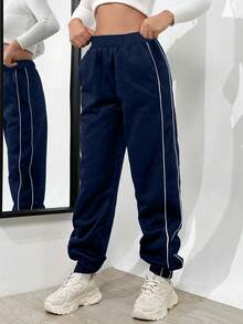 1 件青少年女孩百搭时尚休闲户外运动裤，适合春秋季节